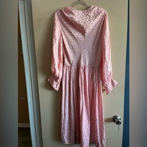 Vintage Pink Silk Dress
